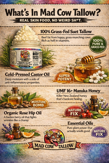 Whipped Tallow & Manuka Honey Balm
